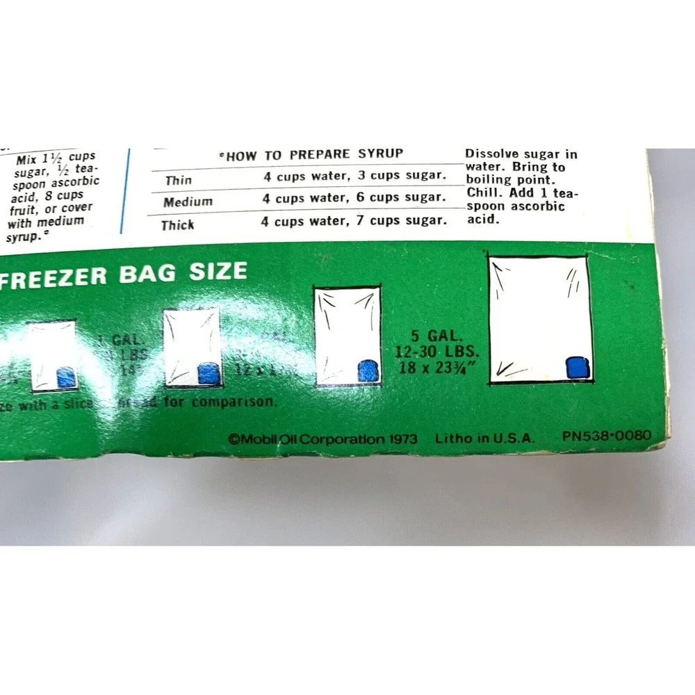 Kordite Freezer Bags Food Storage Vintage‎ 1973 Open Pkgs USA made